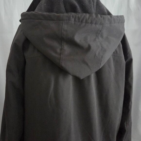 Men’s Weatherproof Coat Ultra Tech Fully Lined Detachable Hood Black Size Large - Picture 5 of 9